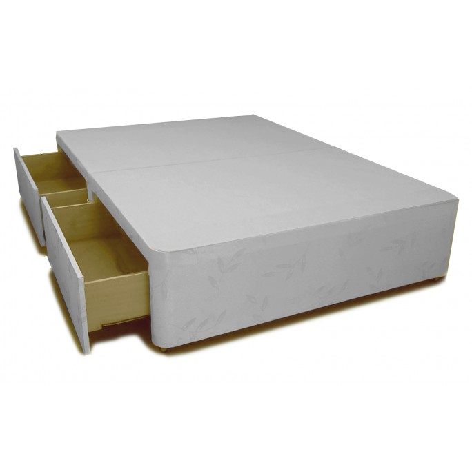 4'0" Small Double 2 (Same Side) Drawer Divan Base 
