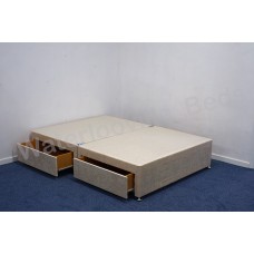 4 Large Drawer 4ft 6in 135cm Double Divan Base