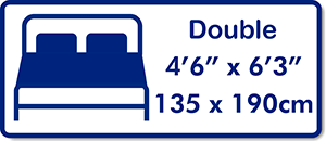 Double - 4'6" (135cm)